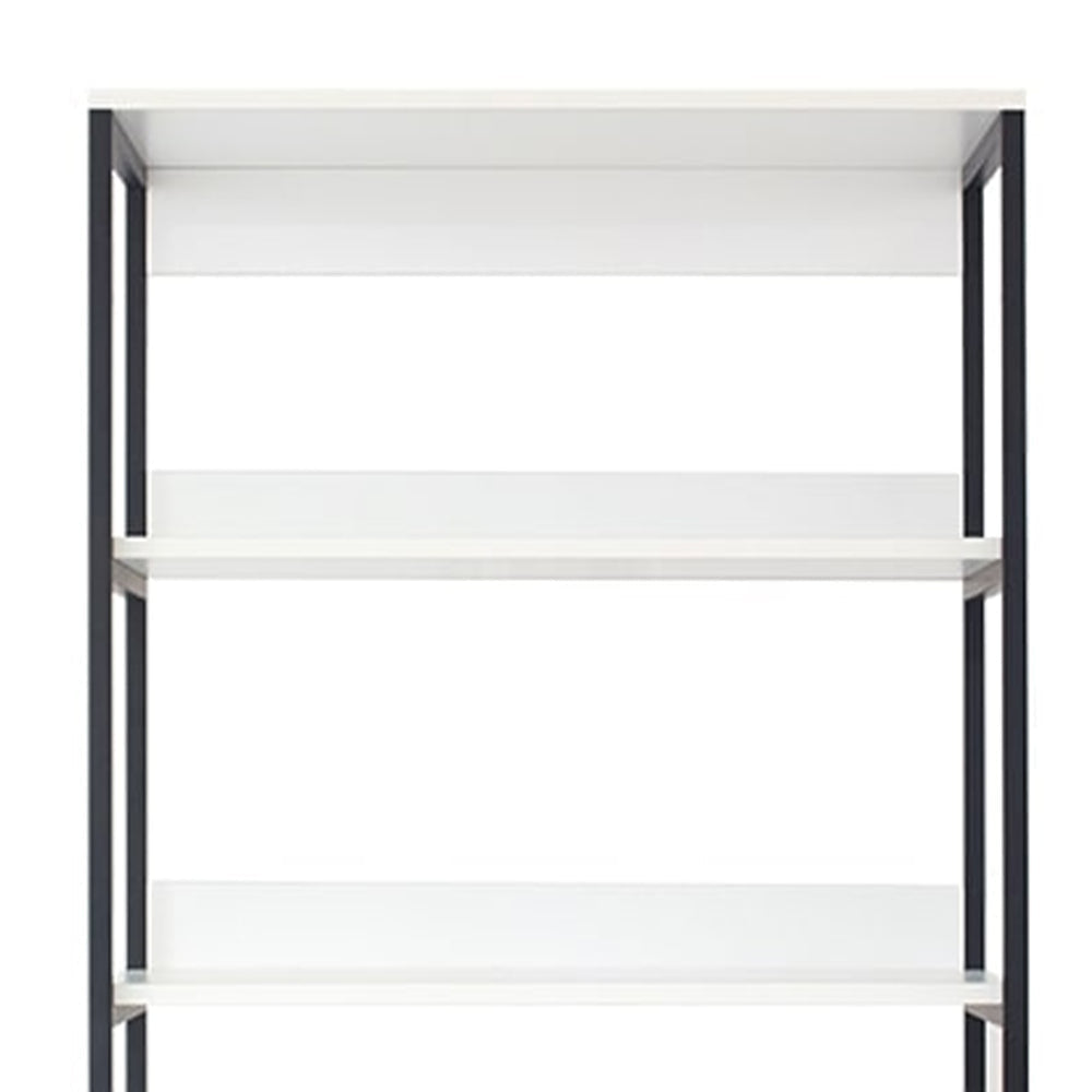 Cox Tall Modular Closet System 5 Storage Shelves and Black Metal Frame By Casagear Home BM319581