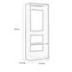 Dee Modular Closet System 1 Metal Hanging Rod and 1 Shelf Oak Brown By Casagear Home BM319588