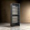 Dee Modular Closet System 5 Tier Storage Shelves Black Wood Finish By Casagear Home BM319596