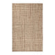 Neme 5 x 8 Medium Area Rug, Two Tone Handwoven Grid Pattern, Beige Brown By Casagear Home