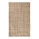 Neme 8 x 10 Large Area Rug, Two Tone Handwoven Grid Pattern, Beige Brown By Casagear Home