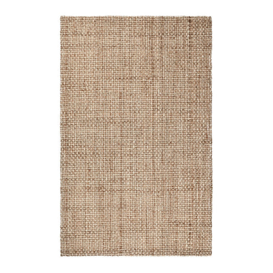 Neme 9 x 12 Extra Large Area Rug, Two Tone Handwoven Grid Pattern, Beige By Casagear Home