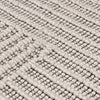Reya 9 x 12 Extra Large Area Rug, Indoor Outdoor Geometric Knotted Gray By Casagear Home