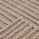 Reya 5 x 8 Medium Area Rug Indoor Outdoor Geometric Knotted Pattern Beige By Casagear Home BM319606