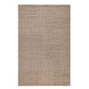 Reya 5 x 8 Medium Area Rug, Indoor Outdoor, Geometric Knotted Pattern Beige By Casagear Home