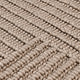 Reya 9 x 12 Extra Large Area Rug Indoor Outdoor Geometric Knotted Beige By Casagear Home BM319608