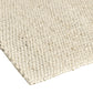 Sane 5 x 8 Medium Area Rug Handwoven Abstract Braided Pattern Ivory By Casagear Home BM319609