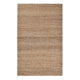 Sane 5 x 8 Medium Area Rug, Handwoven Abstract Braided Pattern, Beige By Casagear Home