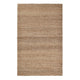 Sane 8 x 10 Large Area Rug, Handwoven Abstract Braided Pattern, Beige By Casagear Home