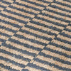 Tyn 9 x 12 Extra Large Area Rug, Handwoven Striped Textured Blue Beige By Casagear Home