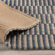 Tyn 9 x 12 Extra Large Area Rug, Handwoven Striped Textured Blue Beige By Casagear Home