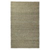 Tyn 5 x 8 Medium Area Rug, Handwoven Striped Textured Pattern, Green Beige By Casagear Home