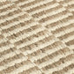 Tyn 5 x 8 Medium Area Rug Handwoven Stripe Pattern Ivory and Beige Jute By Casagear Home BM319621