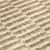 Tyn 5 x 8 Medium Area Rug Handwoven Stripe Pattern Ivory and Beige Jute By Casagear Home BM319621