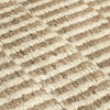 Tyn 9 x 12 Extra Large Area Rug Handwoven Stripe Pattern Ivory Beige Jute By Casagear Home BM319623