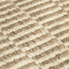 Tyn 9 x 12 Extra Large Area Rug Handwoven Stripe Pattern Ivory Beige Jute By Casagear Home BM319623