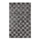 Sina 8 x 10 Large Area Rug, Handwoven Classic Check Pattern, Black Gray By Casagear Home