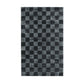 Sina 9 x 12 Extra Large Area Rug, Handwoven Classic Check Pattern, Black By Casagear Home