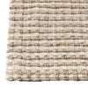 Ging 5 x 8 Medium Area Rug Cotton Handwoven Abstract Jute Design Ivory By Casagear Home BM319635