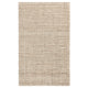 Ging 9 x 12 Extra Large Area Rug, Handwoven Abstract Jute Design, Ivory By Casagear Home