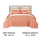 3pc Full Queen Quilt and Pillow Sham Set Channel Design Coral Cotton By Casagear Home BM319643