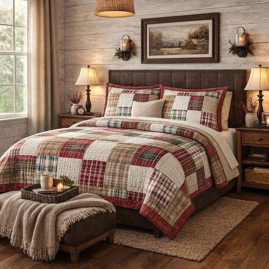 Evi 36 Inch Quilted King Pillow Sham, Cotton Rich Fill, Multicolor Plaid By Casagear Home