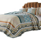 Ello 3pc Queen Bedspread and Pillow Sham Set Bohemian Multicolor Print By Casagear Home BM319670