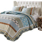 Ello 3pc Full Size Quilt and Pillow Sham Set Bohemian Print Multicolor By Casagear Home BM319672