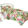 Heli 2pc XL Twin Duvet and Pillow Sham Set Multicolor Tropical Print By Casagear Home BM319681