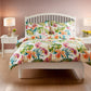 Heli 2pc XL Twin Duvet and Pillow Sham Set Multicolor Tropical Print By Casagear Home BM319681