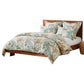 Wade 2pc Twin Duvet Cover Set with Sham Jade Blue Coastal Design Cotton By Casagear Home BM319700