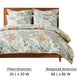 Wade 2pc Twin Duvet Cover Set with Sham Jade Blue Coastal Design Cotton By Casagear Home BM319700