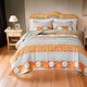 Nite 3pc Full/Queen Quilt Set, Calico Floral and Songbird Pattern, Cotton By Casagear Home