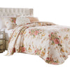 Givi 2pc XL Twin Quilt Set with Floral Pattern Beige Buttercup Cotton By Casagear Home BM319720