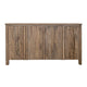 Gena 73 Inch Sideboard Buffet Console 4 Doors Brown Solid Mango Wood By Casagear Home BM319734