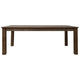 Loe Dining Table 79 Inch Rectangular Top Farmhouse Brown Solid Wood By Casagear Home BM319742