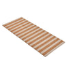 Gena 24 x 57 Doormat Striped Pattern Ivory Brown Coir with Non Slip Back By Casagear Home BM319762