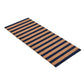 Gena 24 x 57 Doormat Woven Striped Pattern Blue Brown Coir Non Slip Back By Casagear Home BM319763