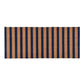 Gena 24 x 57 Doormat, Woven Striped Pattern, Blue Brown Coir, Non Slip Back By Casagear Home