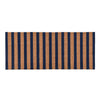 Gena 24 x 57 Doormat, Woven Striped Pattern, Blue Brown Coir, Non Slip Back By Casagear Home