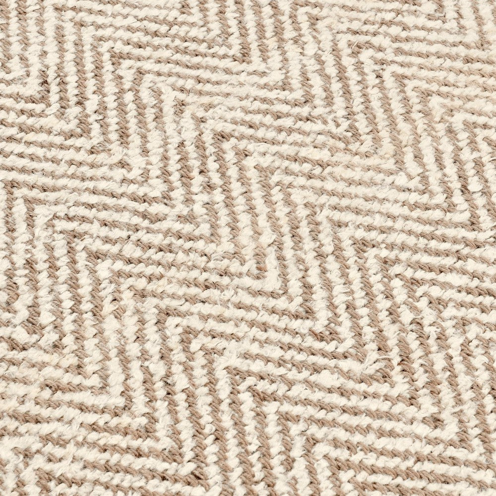Bein 10 x 14 Ultra Large Area Rug, Hand Spun Wool Blend Chenille, Ivory By Casagear Home