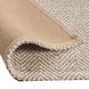 Bein 10 x 14 Ultra Large Area Rug, Hand Spun Wool Blend Chenille, Ivory By Casagear Home