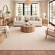Bein 10 x 14 Ultra Large Area Rug, Hand Spun Wool Blend Chenille, Ivory By Casagear Home