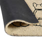 Peny 24 x 36 Doormat Woven Dog Club Print Black Sand Coir Nonslip Back By Casagear Home BM319771