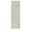 Foed 3 x 8 Hallway Runner Rug, Handwoven, Heathered Effect, Green Jute Wool By Casagear Home