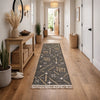 Hona 3 x 8 Hallway Runner Rug, Handwoven Traditional Tassels, Khaki Wool By Casagear Home