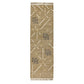 Hona 3 x 8 Hallway Runner Rug, Handwoven Traditional Tassels, Khaki Wool By Casagear Home