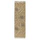 Hona 3 x 8 Hallway Runner Rug, Handwoven Traditional Tassels, Khaki Wool By Casagear Home