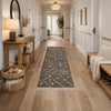 Hona 3 x 8 Hallway Runner Rug, Handwoven Traditional Tassels, Caviar Black By Casagear Home