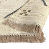 Hona 3 x 8 Hallway Runner Rug Handwoven Traditional Tassels Ivory Wool By Casagear Home BM319780